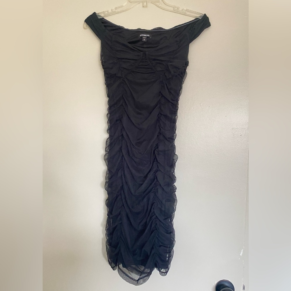 Express Bodycon Ruched Dress